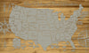 National Parks - Pushpin Map on Wood