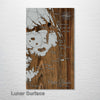 Outer Banks, North Carolina Wood Map - 3/4" Solid Pine Laser Cut Wall Art