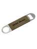 Custom | Laser-Cut Leather & Steel Bar Key Bottle Opener