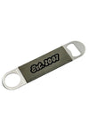 Custom | Laser-Cut Leather & Steel Bar Key Bottle Opener