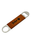 Custom | Laser-Cut Leather & Steel Bar Key Bottle Opener