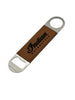 Custom | Laser-Cut Leather & Steel Bar Key Bottle Opener