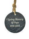 Custom | Photo Ornaments on Slate