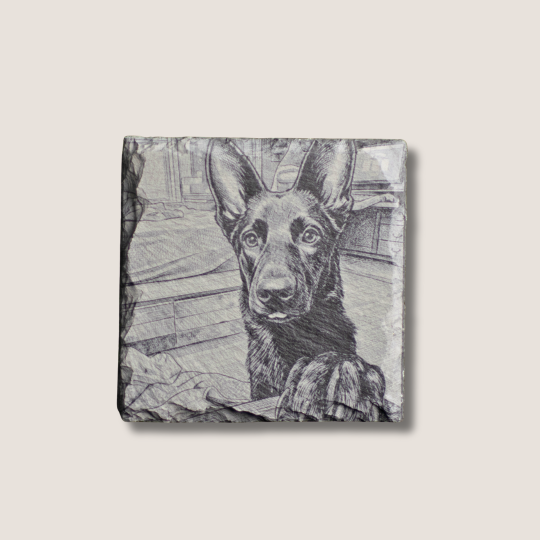 Custom | Photo Coasters on Slate (Stone)