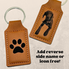 Custom | Laser-Cut Photo Keychain on Leather