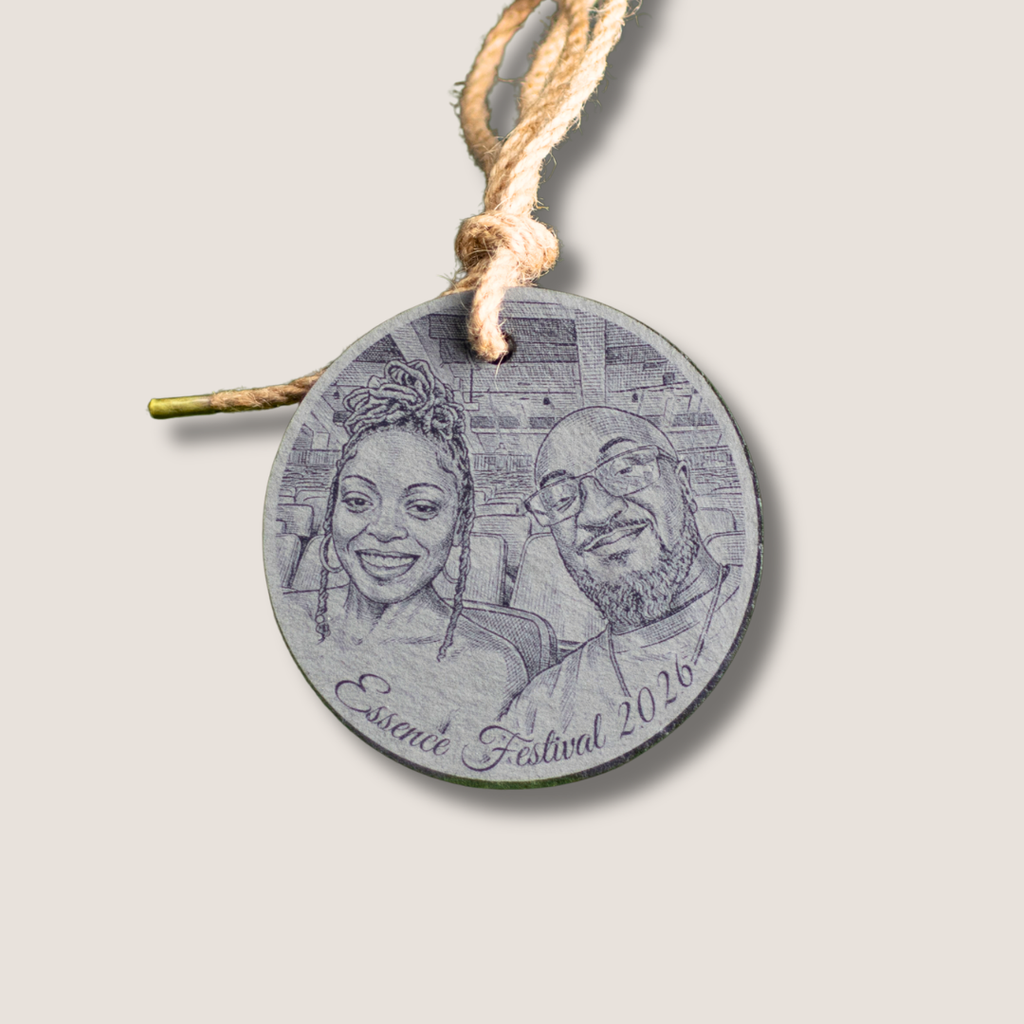 Custom | Photo Ornaments on Slate