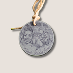 Custom | Photo Ornaments on Slate
