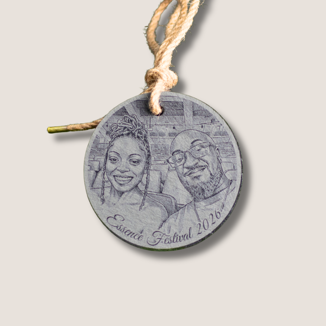 Custom | Photo Ornaments on Slate