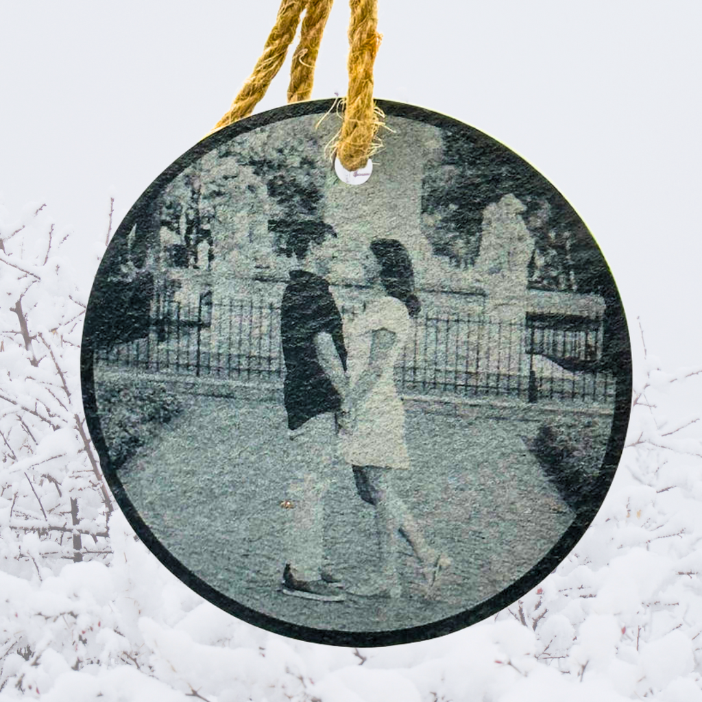 Custom | Photo Ornaments on Slate