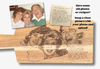 Custom Photo Engraved Acacia Wood Cheeseboard - Personalized Wedding & Anniversary Gift - Free Art Mockup