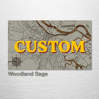 Custom Map on Wood