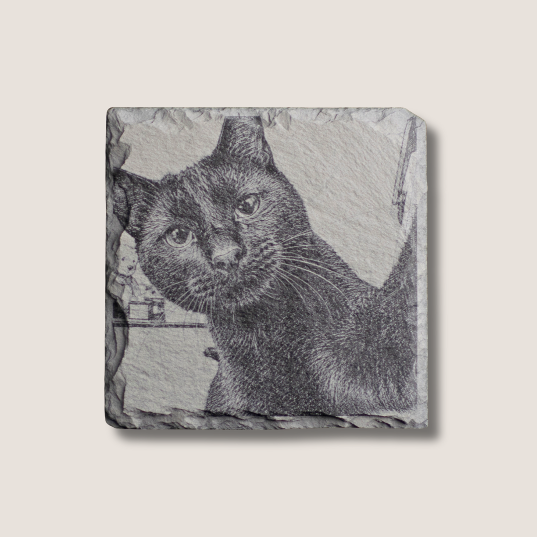 Custom | Photo Coasters on Slate (Stone)