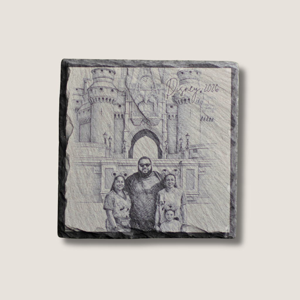 Custom | Photo Coasters on Slate (Stone)