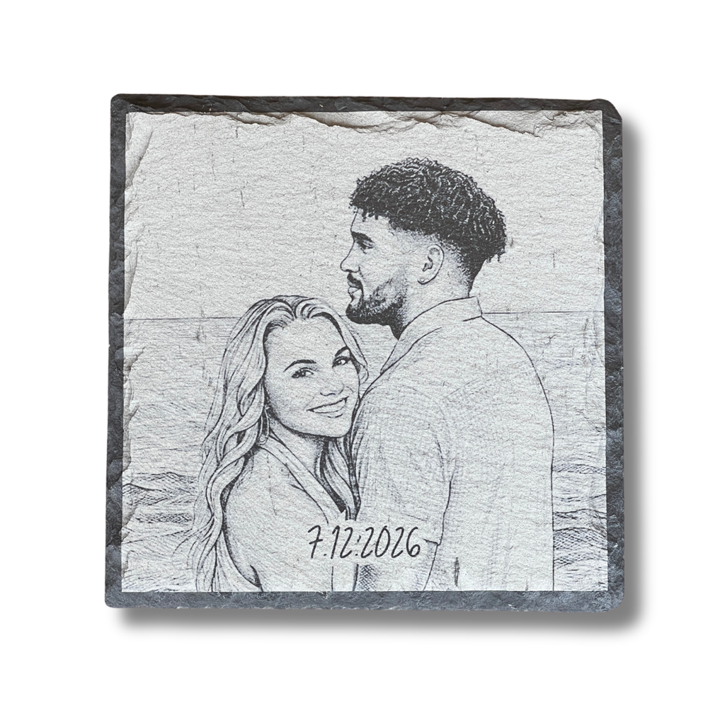 Custom | Photo Coasters on Slate (Stone)