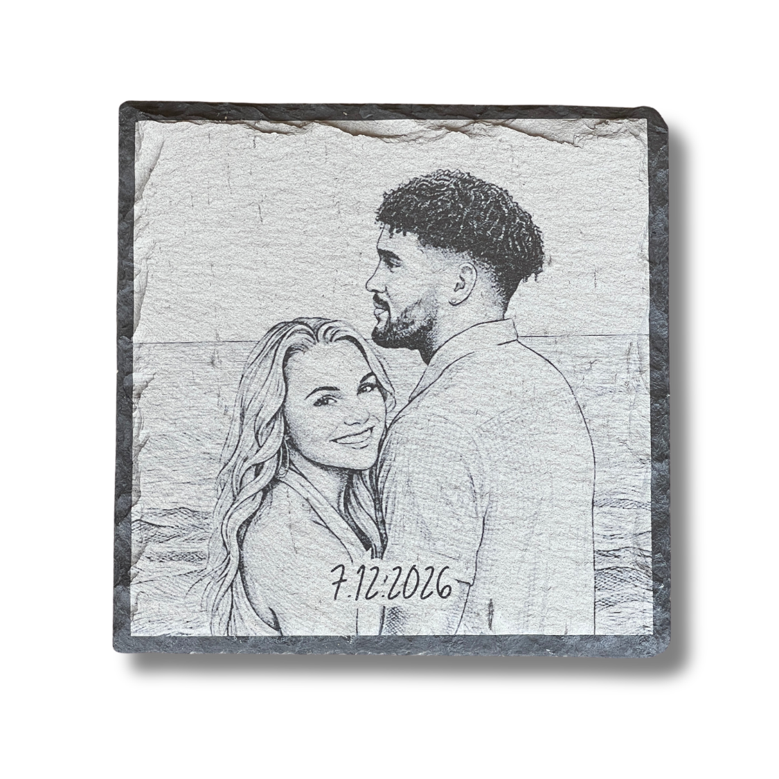 Custom | Photo Coasters on Slate (Stone)
