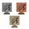 Savannah, GA Sea Turtle | Etched Leather 12oz Can Koozie