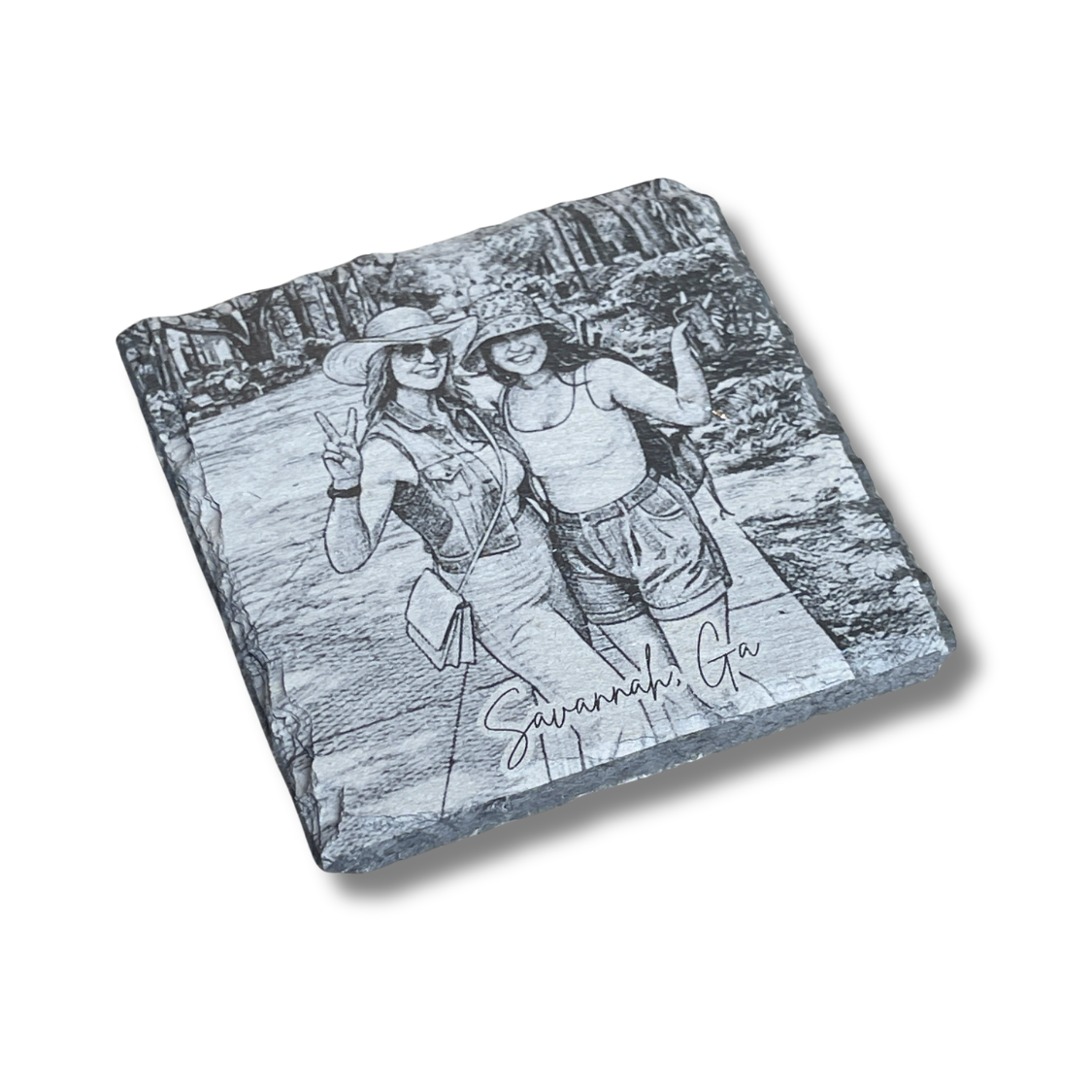 Custom | Photo Coasters on Slate (Stone)