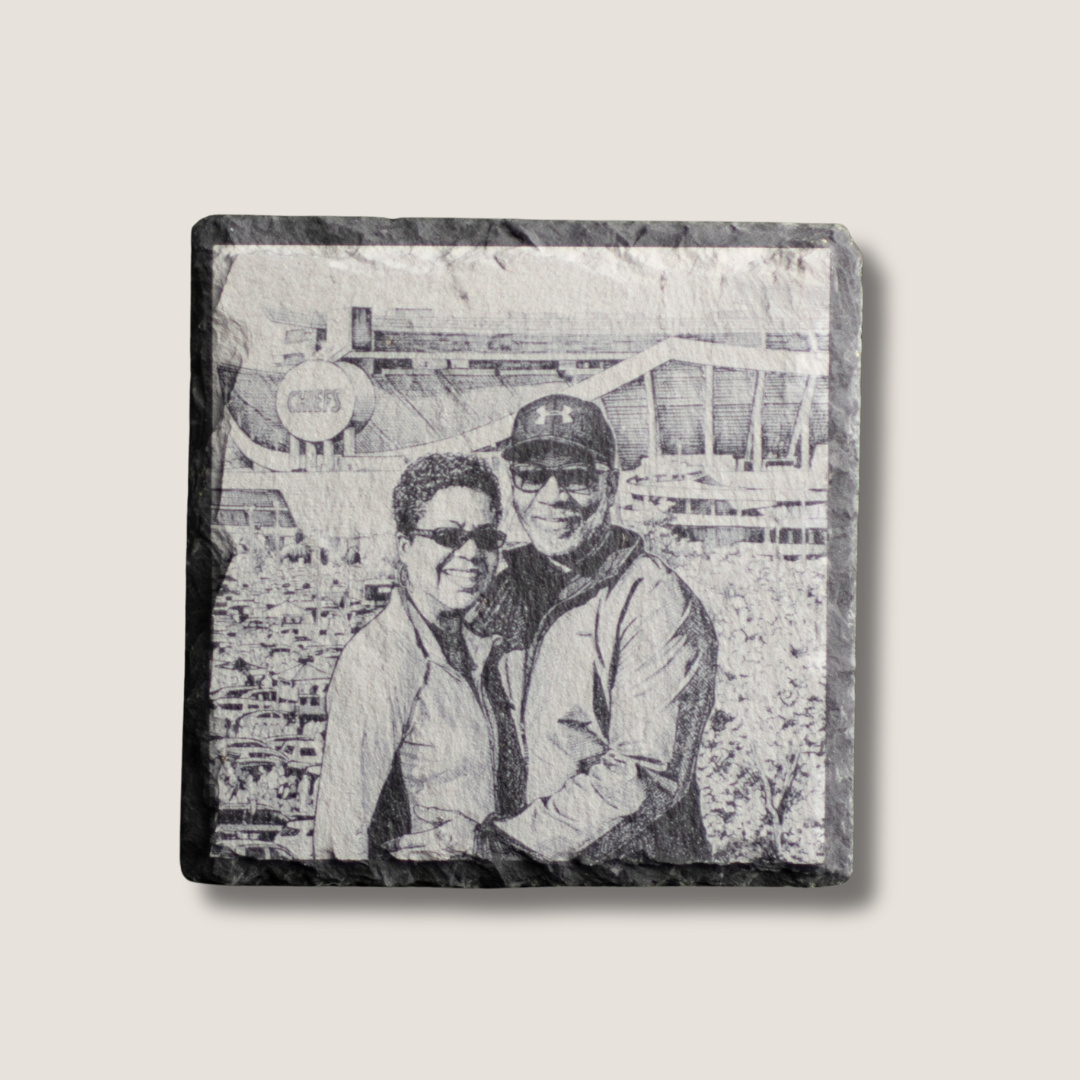 Custom | Photo Coasters on Slate (Stone)