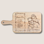 Custom | Photo on Oak Wood Cheeseboard with Handle