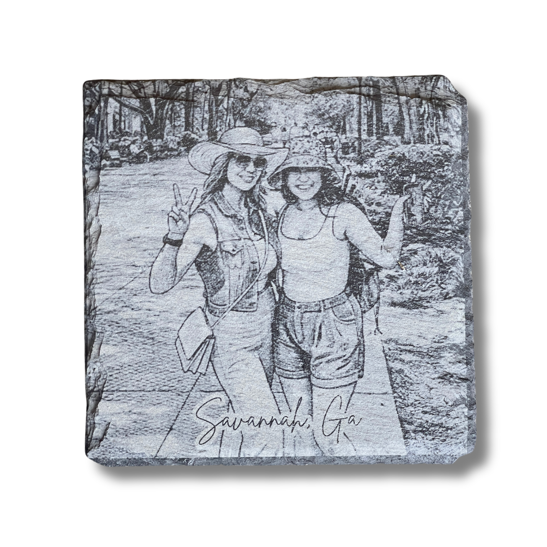 Custom | Photo Coasters on Slate (Stone)