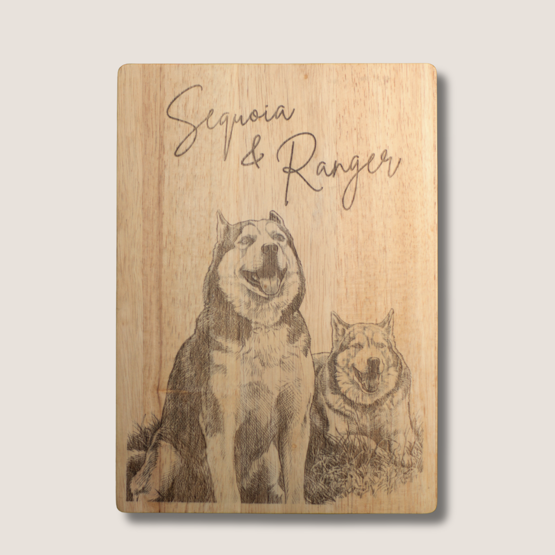Custom | Photo on Oak Cutting Board