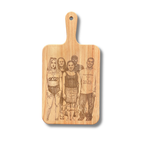 Custom | Photo on Oak Wood Cheeseboard with Handle