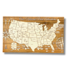 National Parks - Pushpin Map on Wood