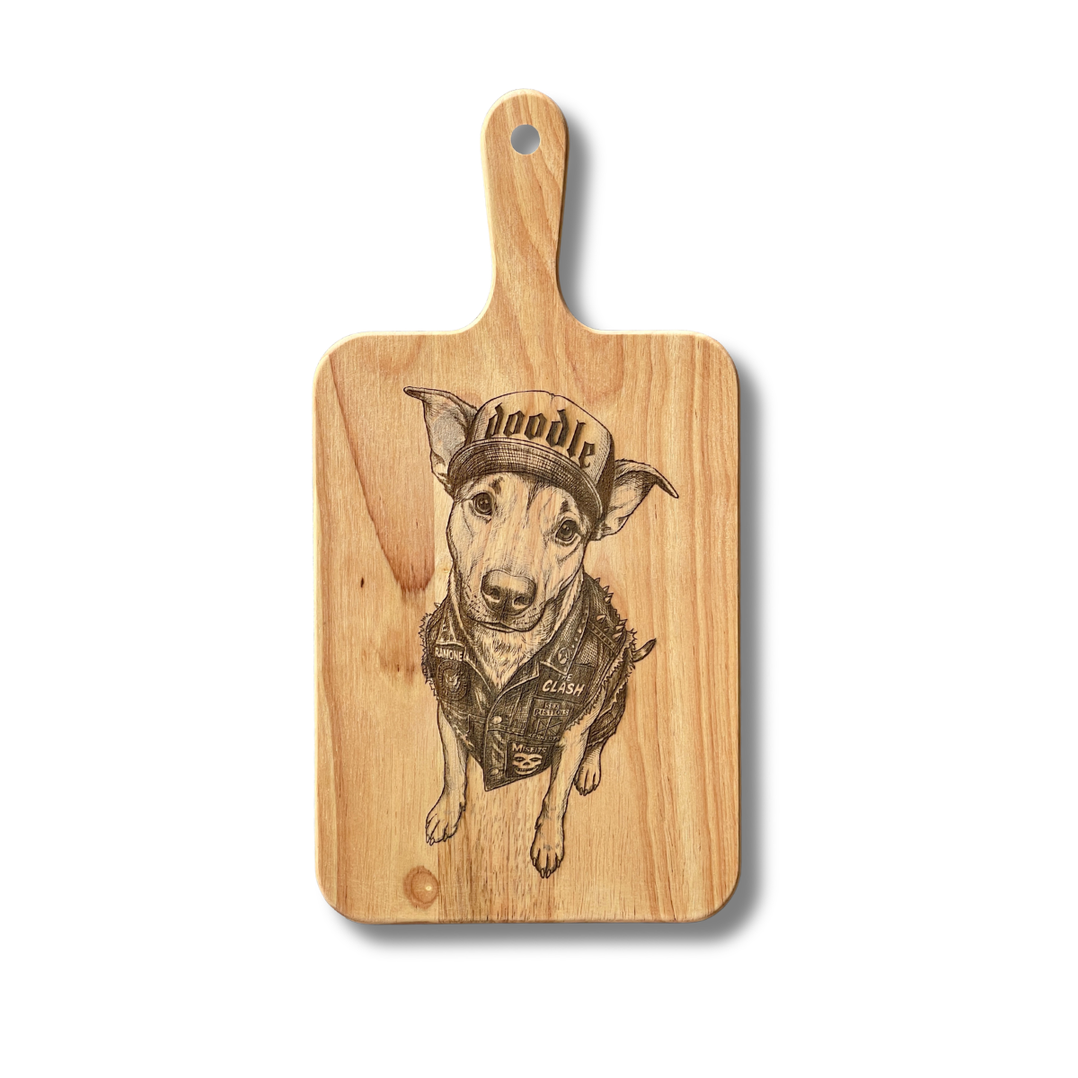 Custom | Photo on Oak Wood Cheeseboard with Handle