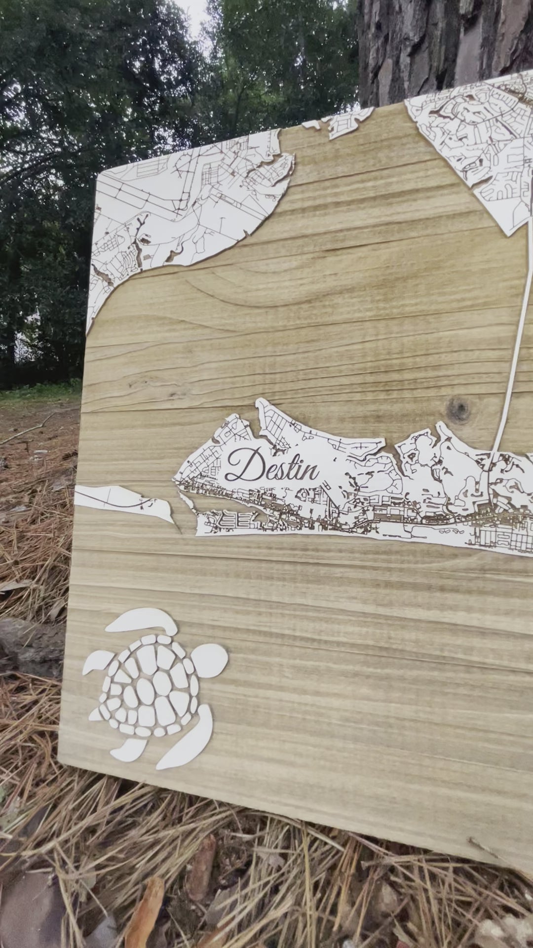 Skinny Boards! - Custom Wood Map