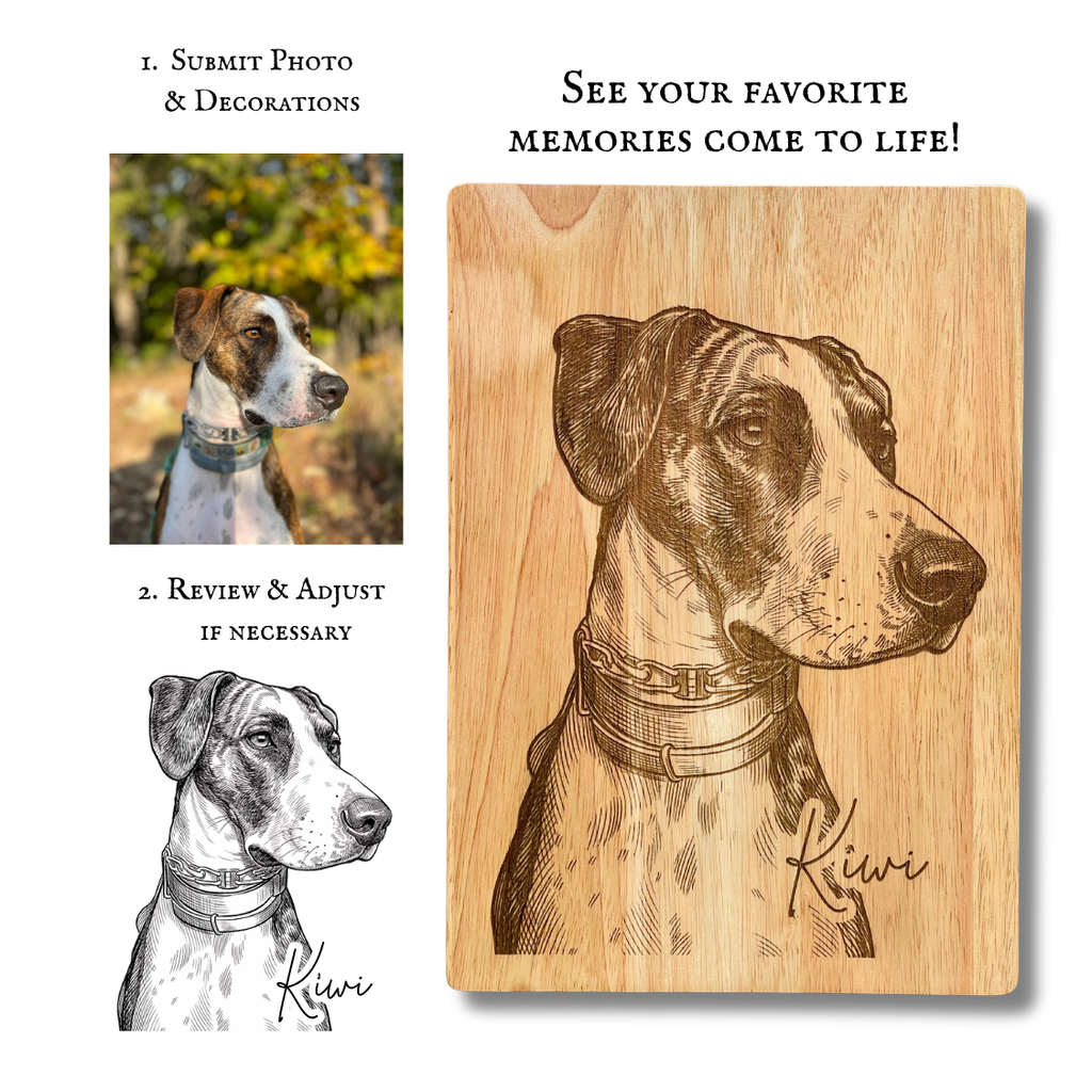 Custom | Photo on Oak Cutting Board