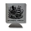 Savannah Pirate Ship & Kraken | Etched Leather 12oz Can Koozie