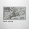 Chicago, IL Loop - Historic Map on Wood