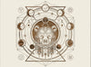 Abstract Moon Phases Bear