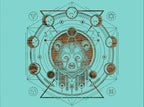Abstract Moon Phases Bear