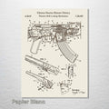 AK-47 Rifle - Patent on Wood