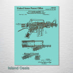 AR-15 Rifle - Patent on Wood