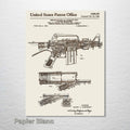 AR-15 Rifle - Patent on Wood