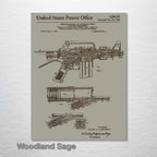 AR-15 Rifle - Patent on Wood