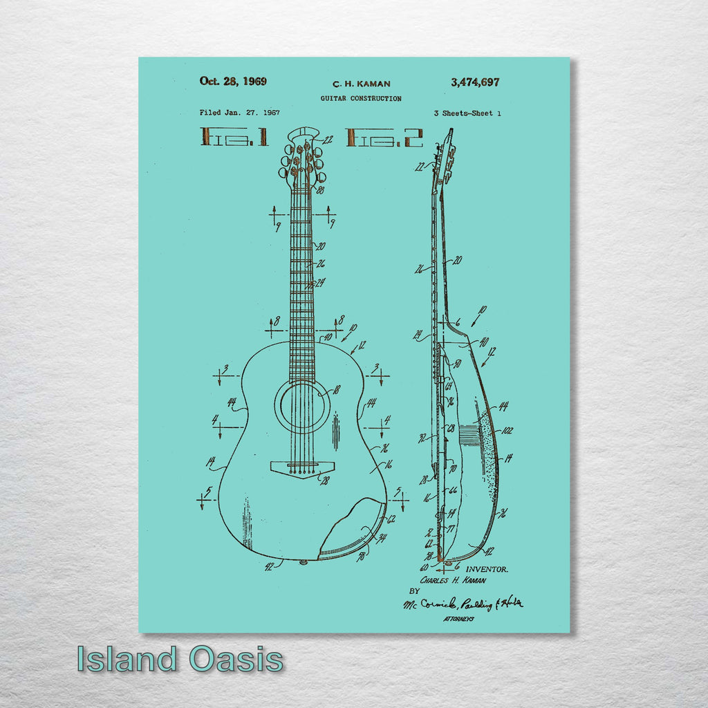 Acoustic Guitar - Patent on Wood