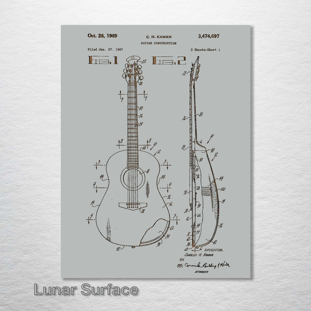 Acoustic Guitar - Patent on Wood
