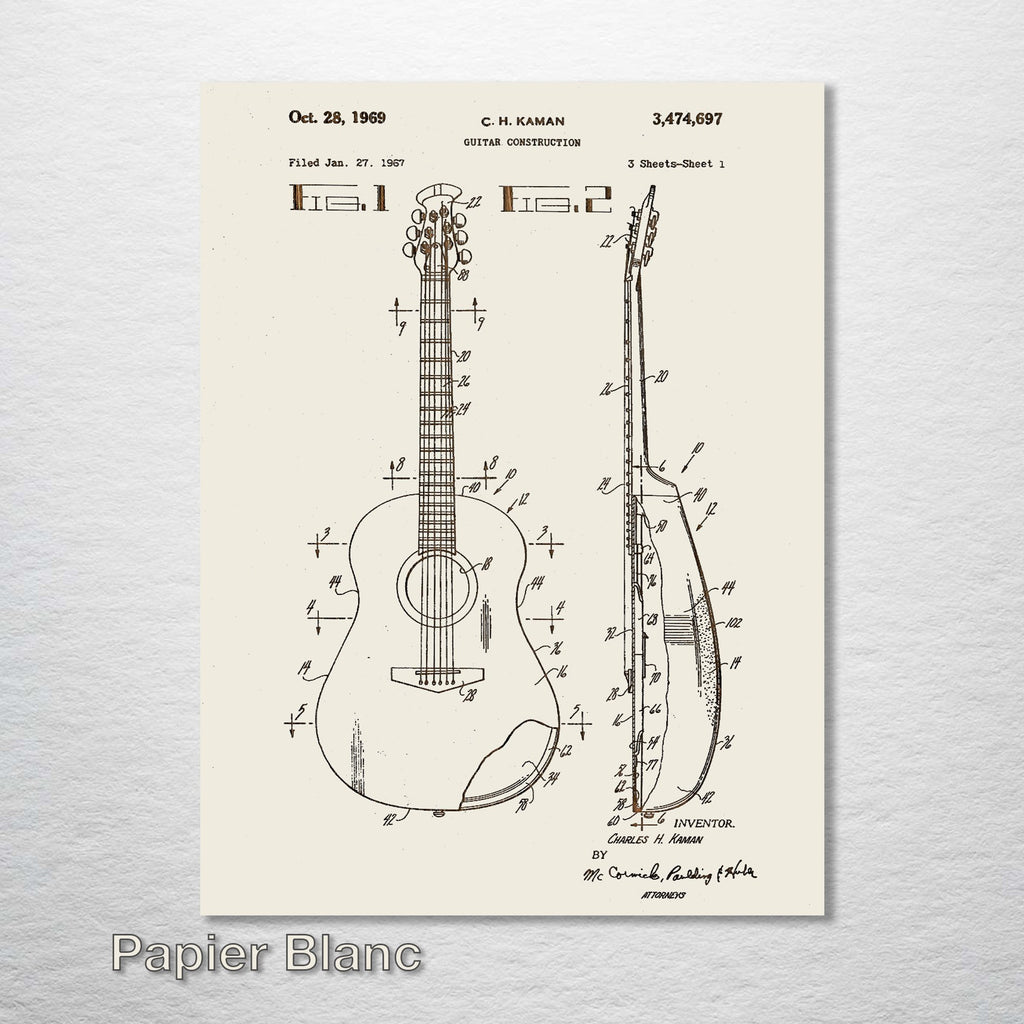 Acoustic Guitar - Patent on Wood