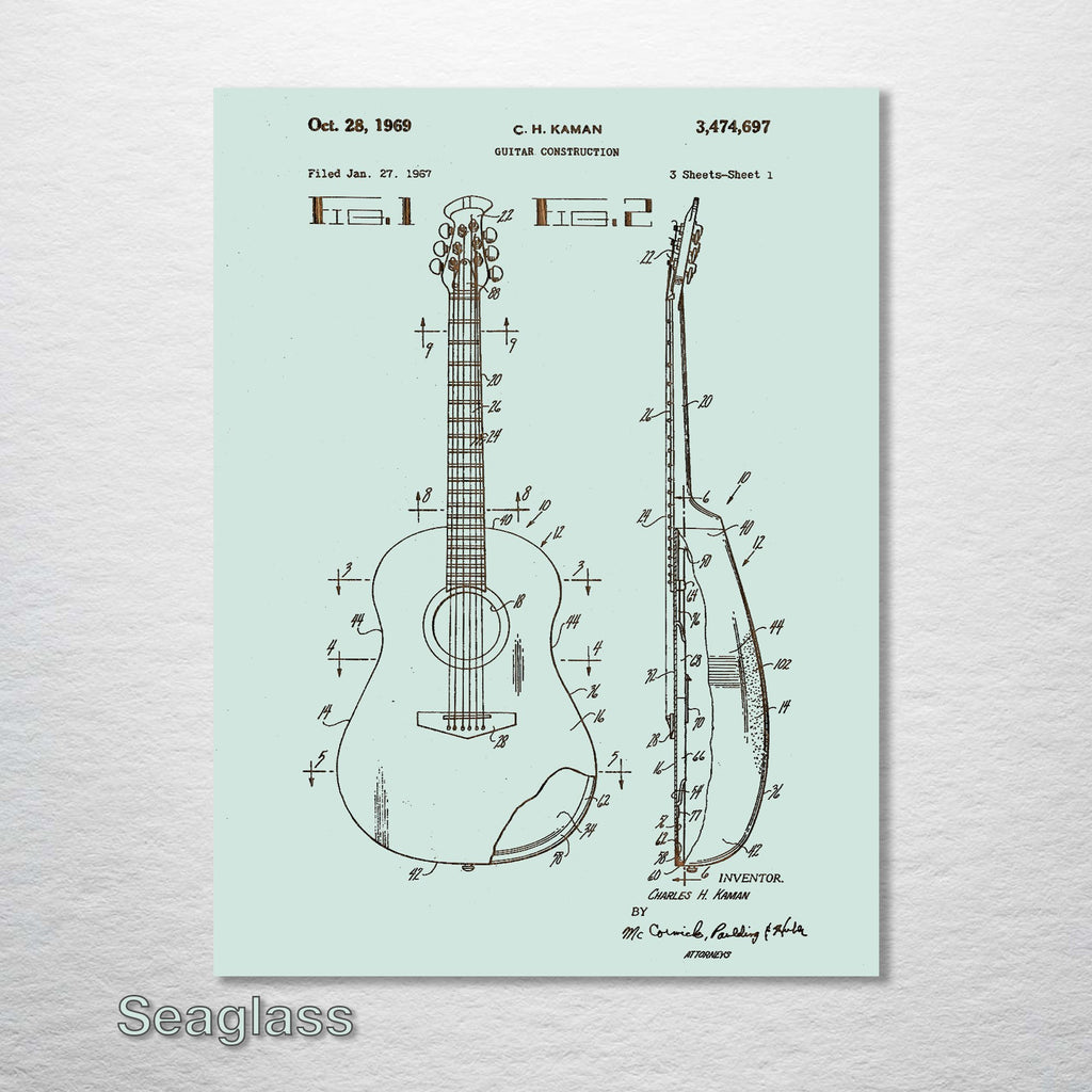 Acoustic Guitar - Patent on Wood