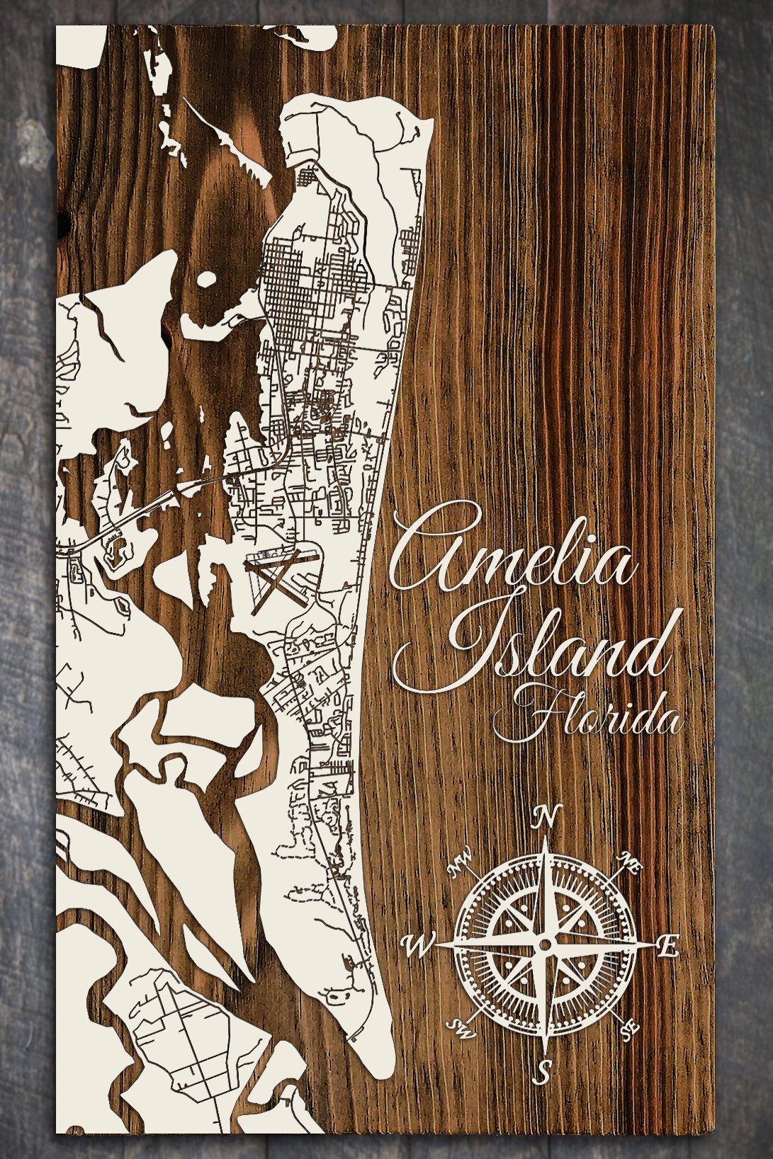 Copy of Custom Map on Wood