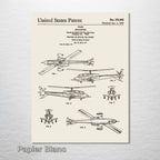 Apache Helicopter - Patent on Wood