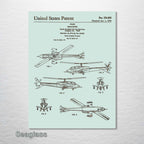 Apache Helicopter - Patent on Wood