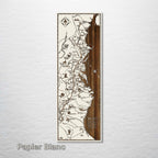 Appalachian Trail - Historic Map on Wood