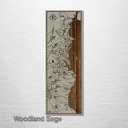 Appalachian Trail - Historic Map on Wood