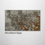 Baltimore, MD - Street Map on Wood