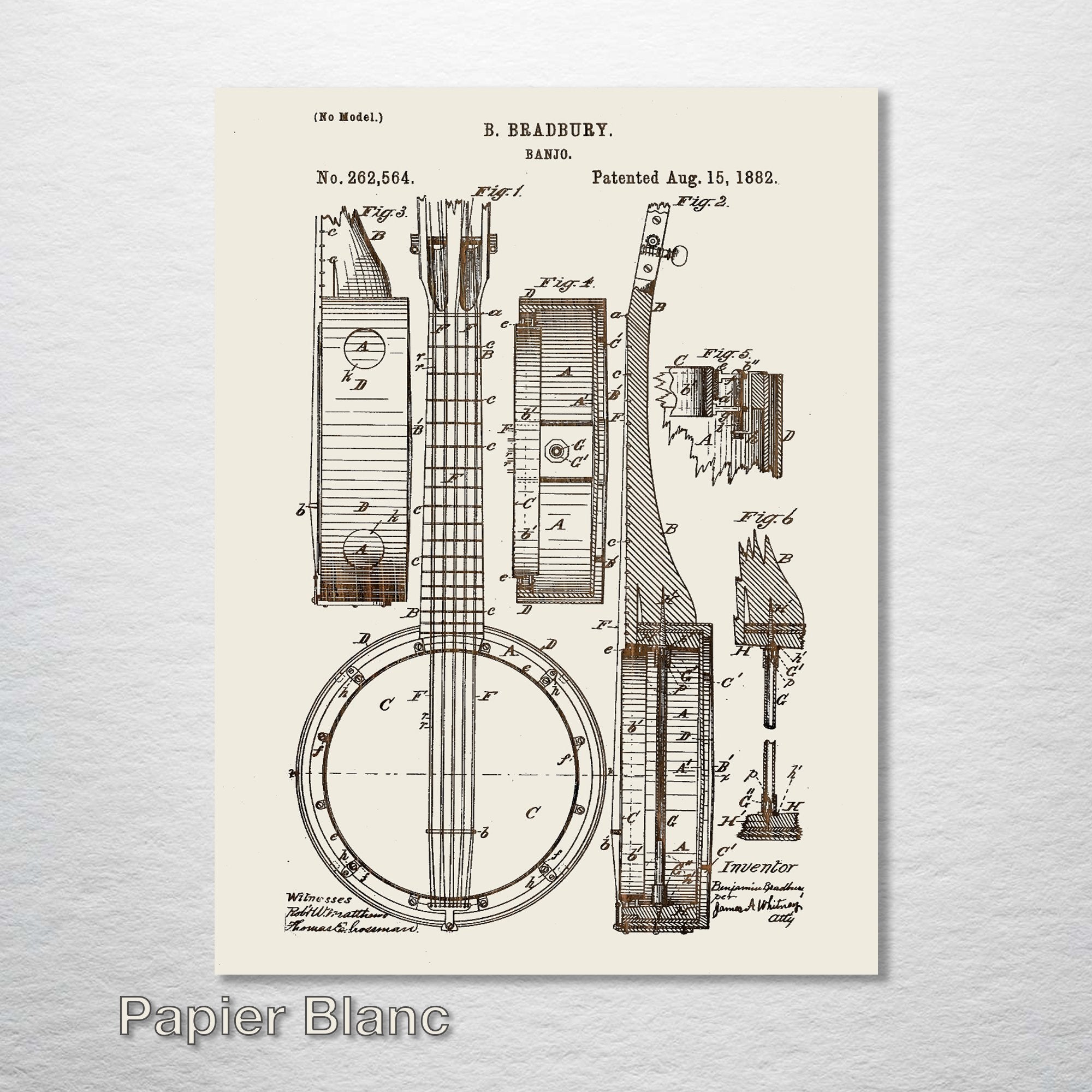 Banjo - Patent on Wood