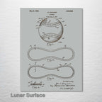 Baseball - Patent on Wood